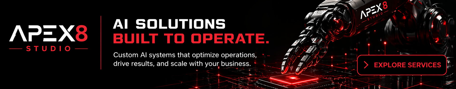 Apex 8 Studio - AI Solutions Built to Operate